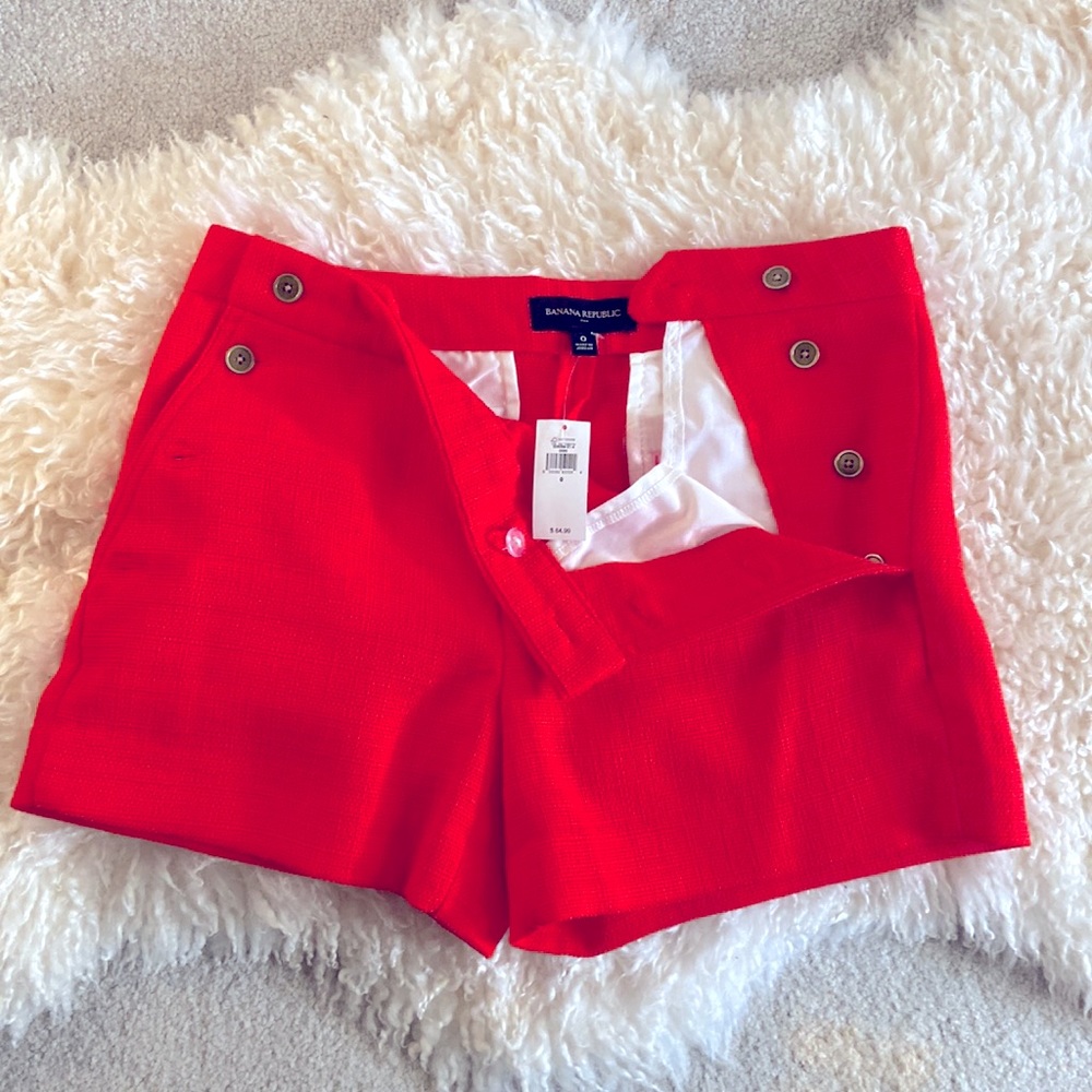 Banana Republic - Twill Red Shorts
